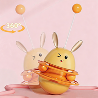 Jouet interactif pour chat anti-ennui, design lapin en plastique, distributeur de nourriture portable, vente en gros d'articles pour animaux de compagnie