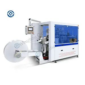 Eco Friendly Solution: QICHEN PL02 Fully Automatic Coffee Paper Cup Printing/Lid Making Machine