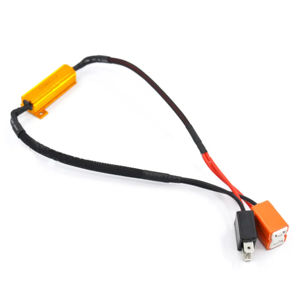 2 led canbus farol decodificadores canbus, sem erro, resistor cintilante, cancelador