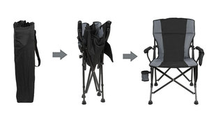 Kejie Sales Adjustable Steel <b>USB</b> <b>Heated</b> Camping Chair Custom Logo Modern Fabric Folding Beach Picnic Chair for Fishing Wholesale - Product Image 6