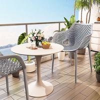 Sillas Apilables de Plástico PP para Terraza y Patio, Estilo Nórdico Moderno, Color Negro, para Restaurante y Cafetería, Venta al Por Mayor