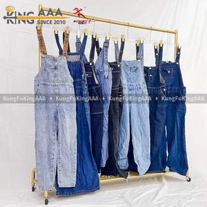 KungFu KingAAA <strong>Bulk</strong> Used Women's Denim Overalls &amp; Polyester/Cotton Summer Clothing From Mixed Second Hand Bales - Product Image 4