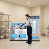 Machine à laver les chaussures, nettoyeur et sécheur de baskets commercial, équipement de nettoyage de chaussures en acier inoxydable pour les blanchisseries et les magasins de détail