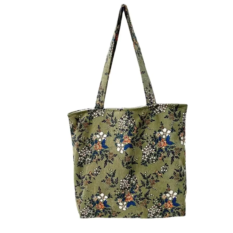 Personnalisé toute impression grande capacité pas cher coton sac vintage shopping 100% toile sac fourre-tout