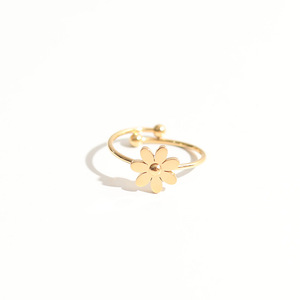 <span class=keywords><strong>Anello</strong></span> in acciaio al titanio di nicchia francese di Yi Jun gioielli <span class=keywords><strong>con</strong></span> apertura da donna regolabile in stile Cool Mori alla moda - Product Image 4