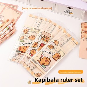 Capybara bốn mảnh thiết lập cho sinh viên Trong Suốt <span class=keywords><strong>20cm</strong></span> nhựa thước đo góc tam giác Hội Đồng Quản trị cho bản vẽ và soạn thảo - Product Image 2