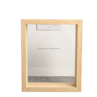 Lampe de chevet moderne en bambou et bois massif & Cadre photo USB DIY avec lumière LED blanc chaud pour usage résidentiel et hôtelier