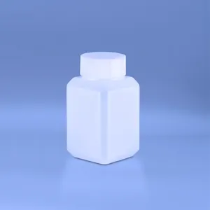 French square plastic bottle 100ml rectangular 8oz autoclavable pharma plastic bottles in bulk