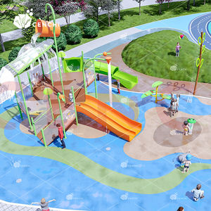 Aire de jeux aquatique de toboggan de piscine de parc aquatique commercial extérieur de Cenchi pour le tapis d'éclaboussure de la Jordanie - Product Image 6