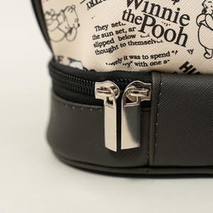 <b>Travel</b> Zipper Make Up <b>Toiletry</b> <b>Bag</b> Textured Double-Layered All-Purpose Cosmetic <b>Bag</b> - Product Image 6