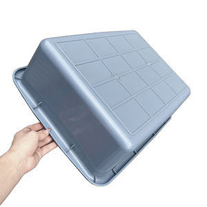 Multifunctional Storage Basin 1110 PP Gray 52x38x15cm No Lid For Logistics Warehouse Sorting Picking - Product Image 2
