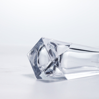 Flacon de parfum carré premium 100 ml en verre transparent avec impression sérigraphique, diffuseur de parfum pour la maison et la voiture, soins personnels, logo personnalisé, diffuseur à bâtonnets