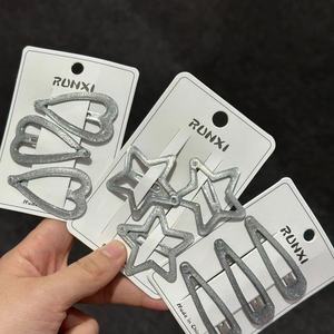 Nuevo Clip para el Cabello BB con Diseño de Corazón y Estrella, Brillante, para Mujer, Versátil, Venta al por Mayor del Fabricante, Éxito de Ventas Transfronterizo - Product Image 4