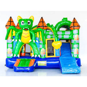 Château gonflable Combo <span class=keywords><strong>Dragon</strong></span> Jumper avec toboggan pour parc d'attractions - Product Image 3