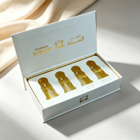Boîte cadeau en carton rigide écologique personnalisée avec logo pour l'emballage d'huile cosmétique Attar en gros