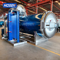 Machine de stérilisation horizontale automatique Mosen en acier inoxydable 304/316 à pulvérisation d'eau pour la transformation de viandes braisées et de fruits de mer
