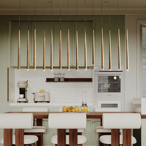 Lampe d'éclairage minimaliste, lampe de salle à manger, projecteur moderne, lustre de plafond long pour la maison, lustre linéaire Aquitaine - Product Image 1