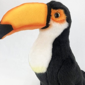 En gros Personnalisé Simulé Toucan Tissu En Peluche Jouet Mignon Toco Oiseau Doux Peluches Mascotte pour Les Occasions D'anniversaire - Product Image 6