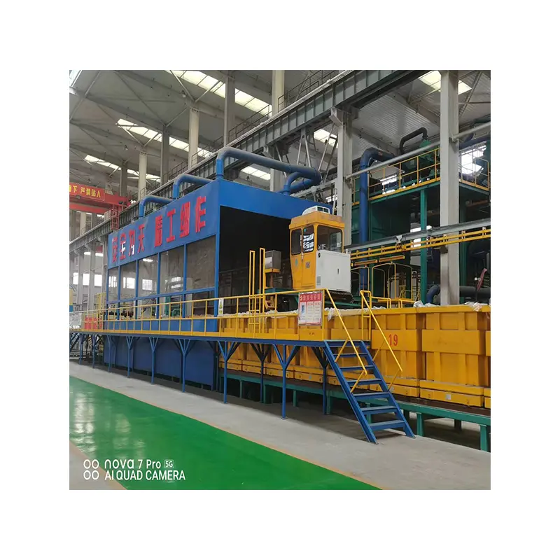 Linha de produção de metal ferroso de alta venda, equipamento para linha de produção de espuma perdida de processo ultra-alto