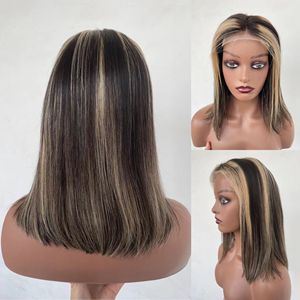 Peluca de Bob corto ondulado de encaje de grado superior, peluca con malla frontal de cabello brasileño de 10-12 pulgadas, peluca de cabello humano real sin procesar Virgen Remy 100% - Product Image 2