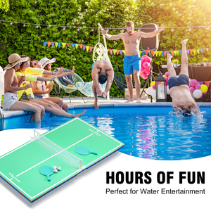 Mesa de Ping Pong Flotante Resistente WOOWAVE, Mesa de Juego Plegable y Portátil <span class=keywords><strong>para</strong></span> Playa y Piscina - Product Image 6