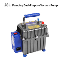 Pompe de gonflage 28L/min 2-en-1 pompe à vide et de gonflage R134A réfrigération pompe à vide CVC pour climatiseur automobile