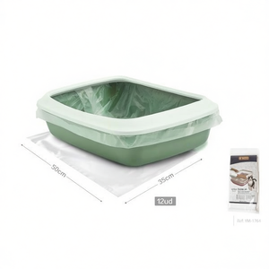 Sacs poubelles pour litière pour chat Yommy 50x35cm 12 pièces pour l'hygiène des animaux de compagnie - Product Image 3