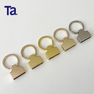 ANAI Porte-clés en métal gravé personnalisé en cuir, alliage de zinc, avec clip pour cuir, logo gratuit, vente chaude - Product Image 2