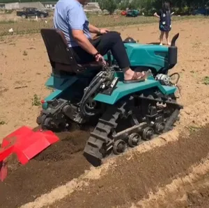 Tractor sobre orugas para vías de tierra seca para fines agrícolas y de labranza