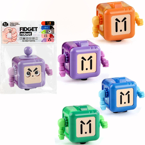 Hot Selling Funny Big Eyes Robot <strong>Fidget</strong> <strong>Cube</strong> 6-Sided Playable Sensory Stress Relief Toy Magic Plastic Jouets Pour Enfants - Product Image 5