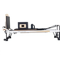 Machine de Pilates en aluminium de luxe durable pour usage commercial, Reformer avec barre de repose-pieds réglable, pour studio de yoga professionnel, écologique