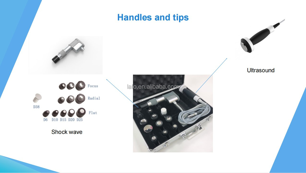2 in 1 Portable Pain Removal Eswt Shockwave Therapy Machine Ultrawave Physical Equipment Ultrasound Physiotherapy equipm