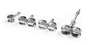 Customized Outdoor Decorative Interior Barn Hardware Weatherproof Exterior Sliding Barn System Steel <b>Flat</b> Track Solid Wood <b>Screw</b> - Product Image 4