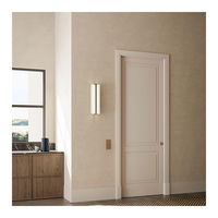 Porte coulissante intérieure suspendue au mur Porte intérieure coulissante en verre à poche en bois pour maison