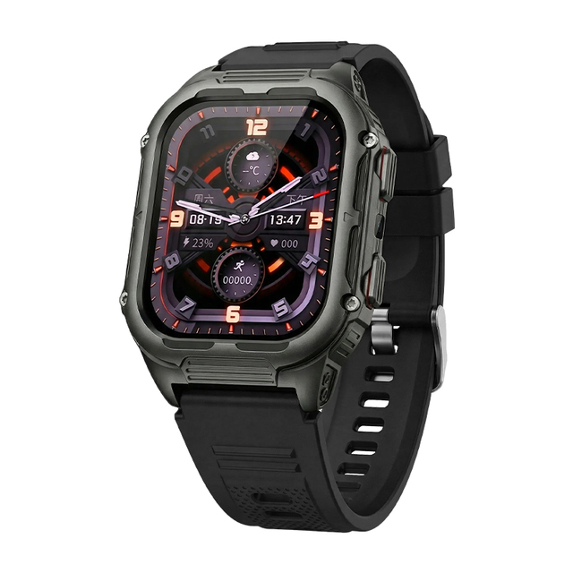 Unisex Sports Smart Watch Heart Rate Sleep Monitoring HD AMOLED Display IP68 Waterproof Calling for Android IOS Compatible