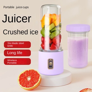 Mixeur portable sans fil USB, lames en acier inoxydable, boîtier en plastique, mini-blender pour smoothies 450 ml, pour la maison, le dortoir et l'extérieur - Product Image 2