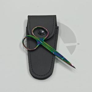 High Quality Multi-Color Coated Manicure <b>Nail</b> Scissors Wholesale Curved Sharp Stainless Cuticle Scissors Beauty Type - Product Image 3