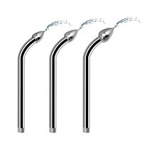 Tête de douche en aluminium en métal plug anal vestibulaire douche vaginale nettoyeur de lavement jouets sexuels pour adultes
