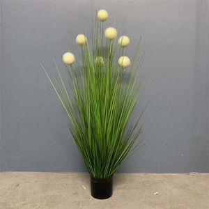 Guía de Decoración para Bodas, Arreglo de Bolas Blancas, Simulación de Cebolla, Planta Verde en Maceta, Decoración Interior Artificial - Product Image 6