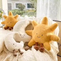 Coussin en peluche mignon Soleil et Lune, doux et câlin, vente directe usine, pour couple et meilleur ami, décoration de chambre