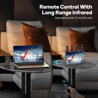 Extenseur HDMI sans fil de haute qualité, transmetteur 400m, transmission d'image sur écran traversant les murs et extenseur HDMI sans fil Tx Rx
