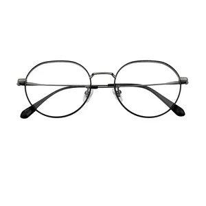 Vendita calda Designer ottico di medie dimensioni in titanio metallo occhiali da vista montature