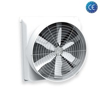 Ventilateur d'extraction agricole à haut débit d'air avec 6 pales en alliage et boîtier antirouille pour fermes d'élevage