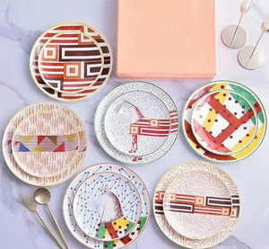 Vajilla de Porcelana Fina Ecológica para Hoteles y Clubes, Plato Plano de 10 Pulgadas y Plato Hondo de 8 Pulgadas para Cocina Occidental, Ideal para Regalos - Product Image 4