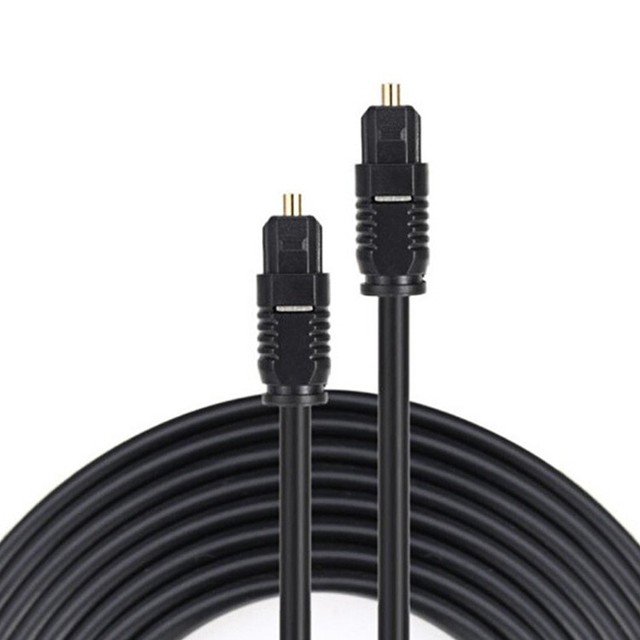Optical Digital Audio Cable Thin Fiber Optic Toslink Gold Plated PVC Jacket for Home Theater Sound Bar TV PS4 Xbox