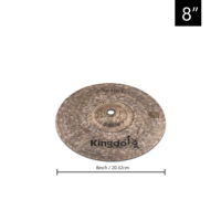 Kingdo B20 Bronze Dark Series 8" 10" 12" Splash Cymbal Set Professional Handmade Percussion Instrument