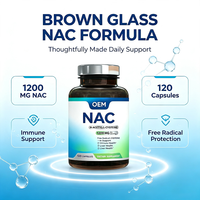 NAC N-acétyl-L-cystéine 1200 mg 120 capsules Complément alimentaire