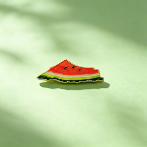 Bros Pin Berbentuk Semangka dari Paduan Seng Berlapis Emas untuk Mendukung Palestina, Cocok untuk Acara Hari Nasional - Product Image 5