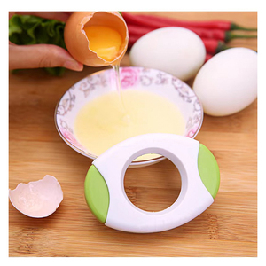 Abridor de huevos Multicolor, herramienta de Cascanueces Manual, cortador de huevos de acero inoxidable, rebanador de carcasa de huevo cocido crudo - Product Image 1