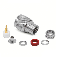 Connecteur RF mâle à souder pour câble coaxial 50-3 / LMR200, prise de câble de communication personnalisable pour connexion de signal d'antenne